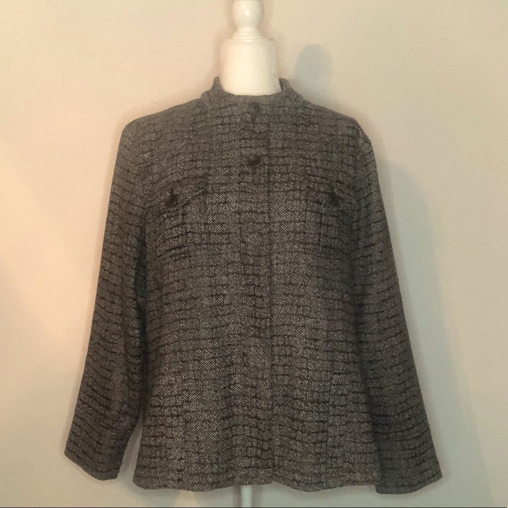 Chicos Size 3 XL 16-18 Textured Blazer